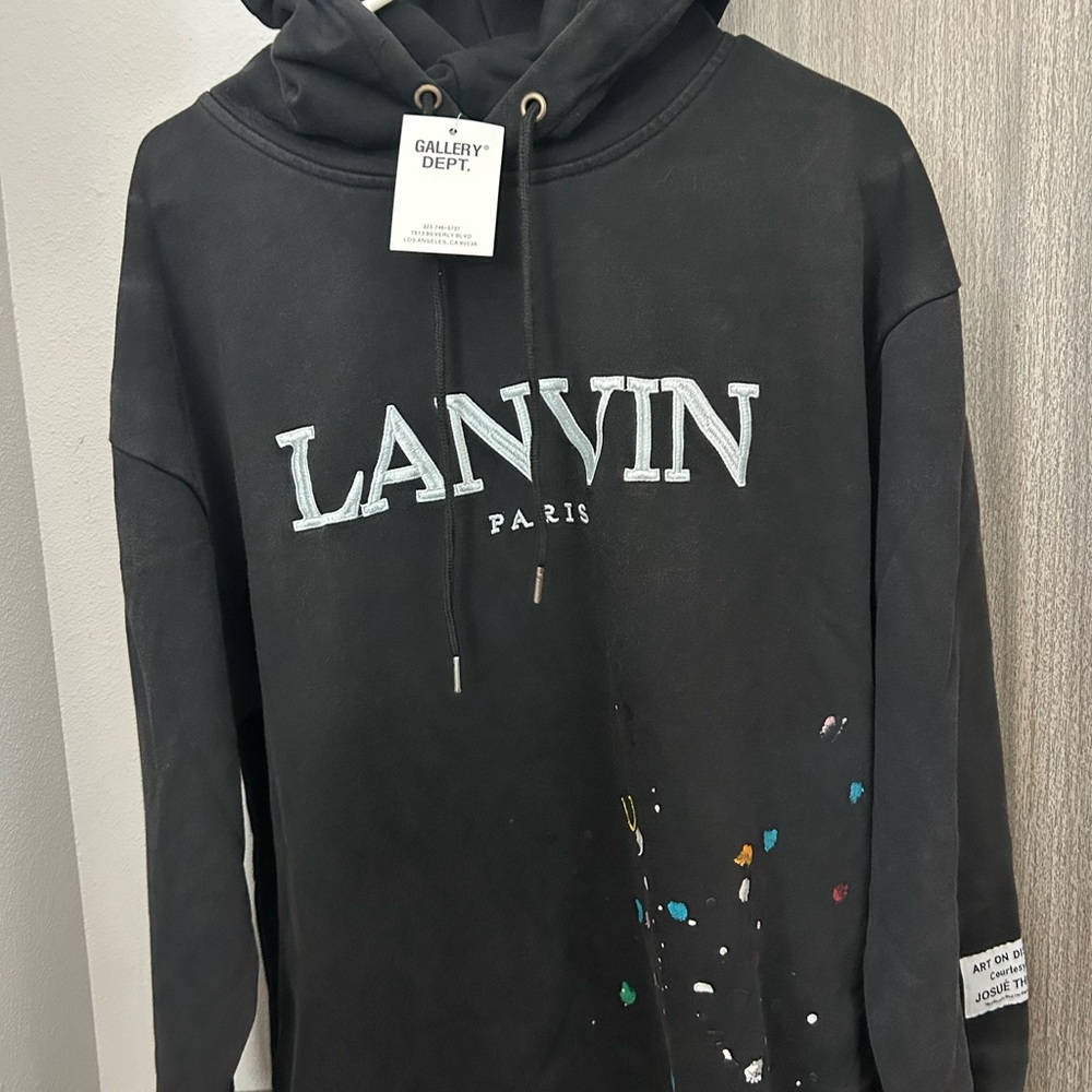 Lanvin Black and White Sweatshirts Casual Streetwear